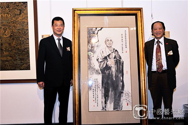 《觉光法师画像》赠送仪式成为亮点